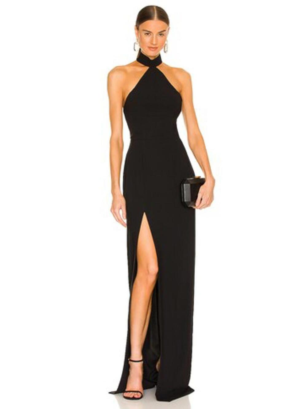 Amanda Uprichard Queen Gown in Black